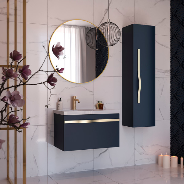 Шкаф-полупенал для ванной Lauter Навесной Eva