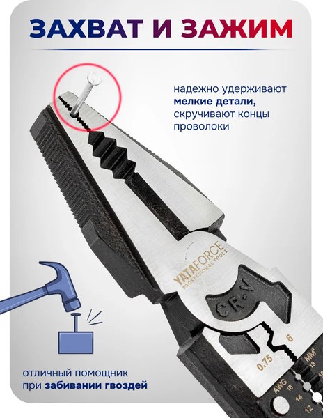 Плоскогубцы Yataforce YF-611Y215