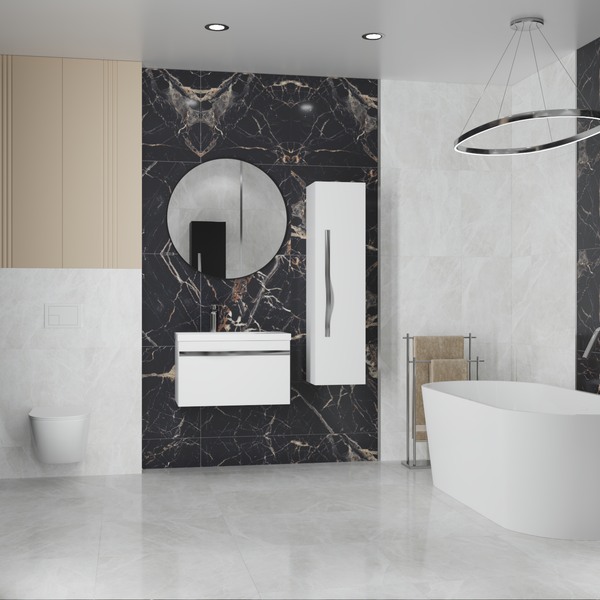 Шкаф-полупенал для ванной Lauter Навесной Eva