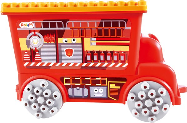 Конструктор PolyM Креатив Пожарно-спасательная машина / 761821_HP