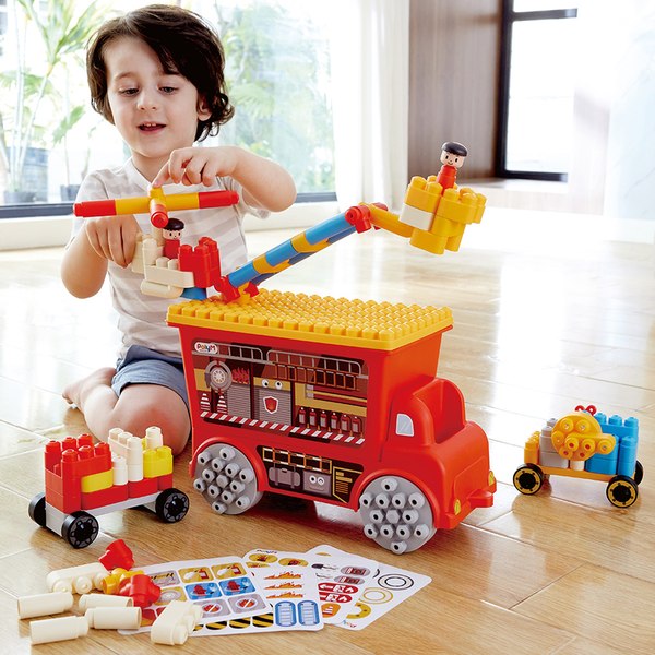 Конструктор PolyM Креатив Пожарно-спасательная машина / 761821_HP