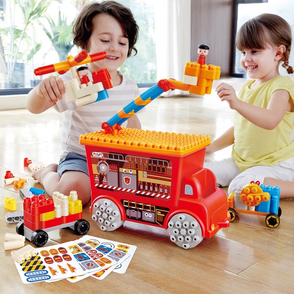 Конструктор PolyM Креатив Пожарно-спасательная машина / 761821_HP