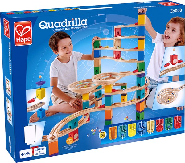 Конструктор кинетический Hape Гонки Циклон / E6008_HP - фото