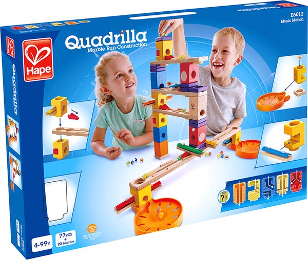 Конструктор кинетический Hape Гонки музыкальный конструктор / E6012_HP - фото
