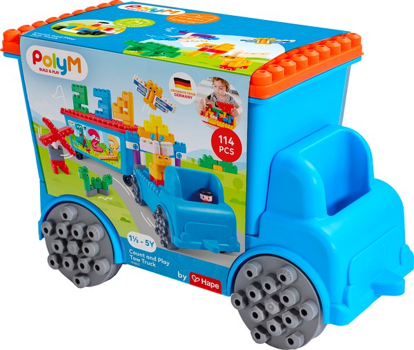Конструктор PolyM Креатив Грузовик с прицепом / 761802_HP - фото