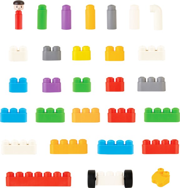 Конструктор PolyM Креатив Грузовик с прицепом / 761802_HP