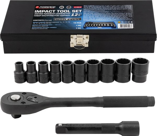 Универсальный набор инструментов Forsage F-4122-9 - фото