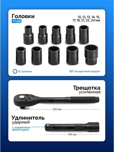 Универсальный набор инструментов Forsage F-4122-9