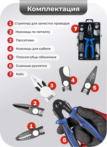 Плоскогубцы Forsage F-611200-6