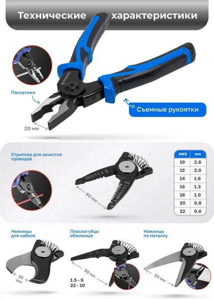 Плоскогубцы Forsage F-611200-6
