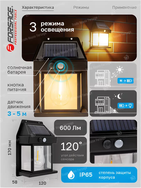 Набор бра уличных Forsage F-WL6009