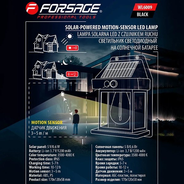 Набор бра уличных Forsage F-WL6009