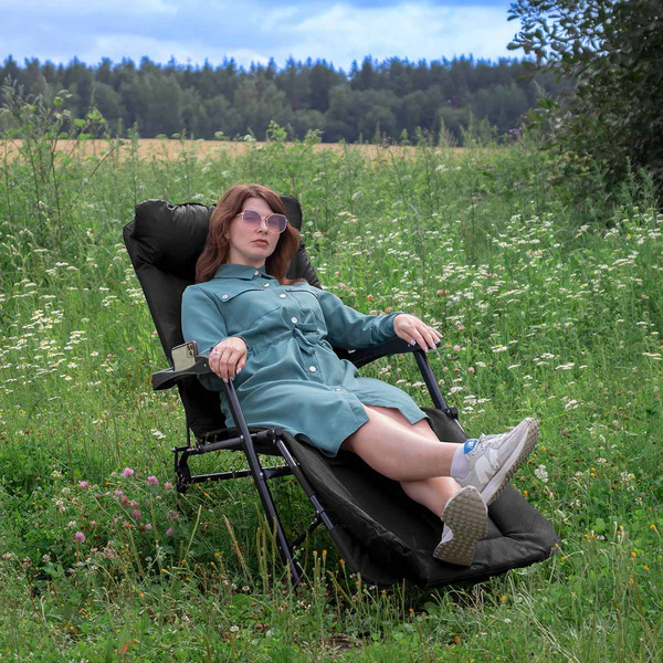 Складной шезлонг Forsage F-FG-HY-8000BK