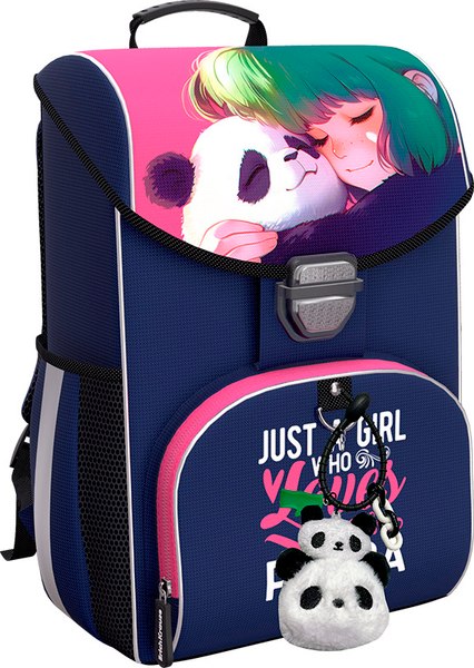 Школьный рюкзак Erich Krause ErgoLine 15L Panda Hugs / 62787 - фото