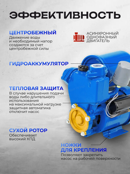 Поверхностный насос Forsage F-PS130 ALU