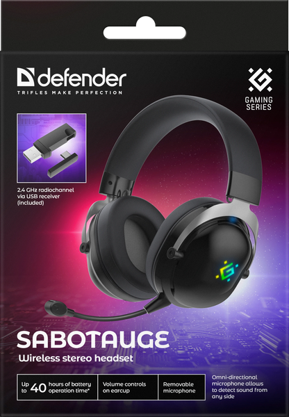 Беспроводные наушники Defender Sabotauge / 64486