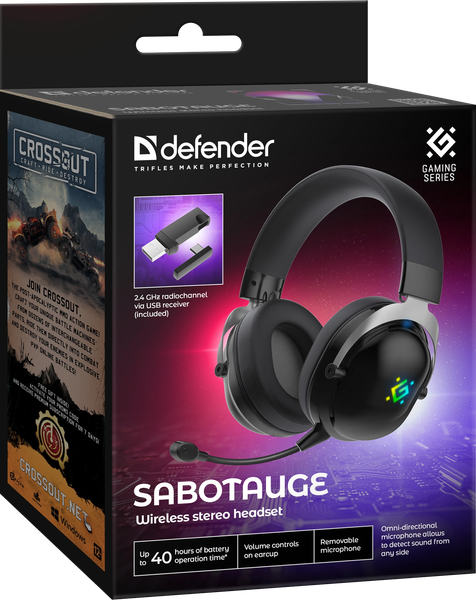 Беспроводные наушники Defender Sabotauge / 64486