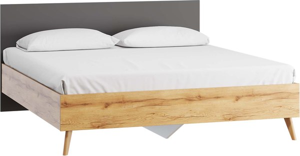 Двуспальная кровать ЛофтМебель Олимпик 1800 / VR-00003263 - фото