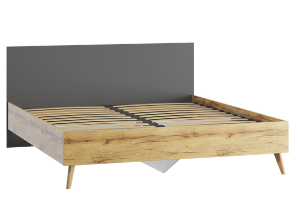 Двуспальная кровать ЛофтМебель Олимпик 1800 / VR-00003263