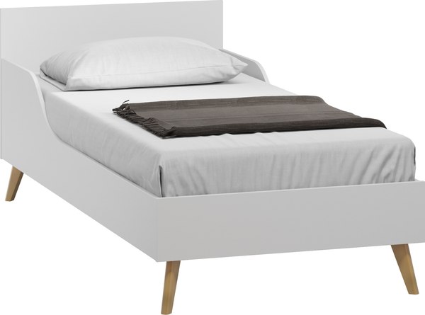 Односпальная кровать ЛофтМебель Олимпик 900 / VR-00003264 - фото