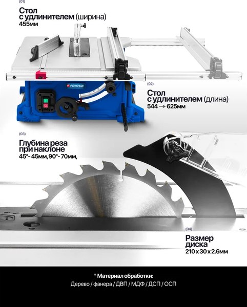Циркулярный станок Forsage F-M1H-ZP4-210-1