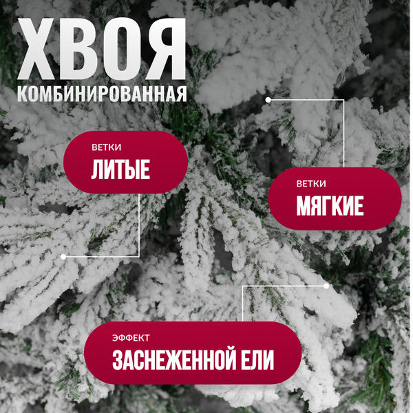 Ель искусственная Winter Fun Drop 210 / 24117