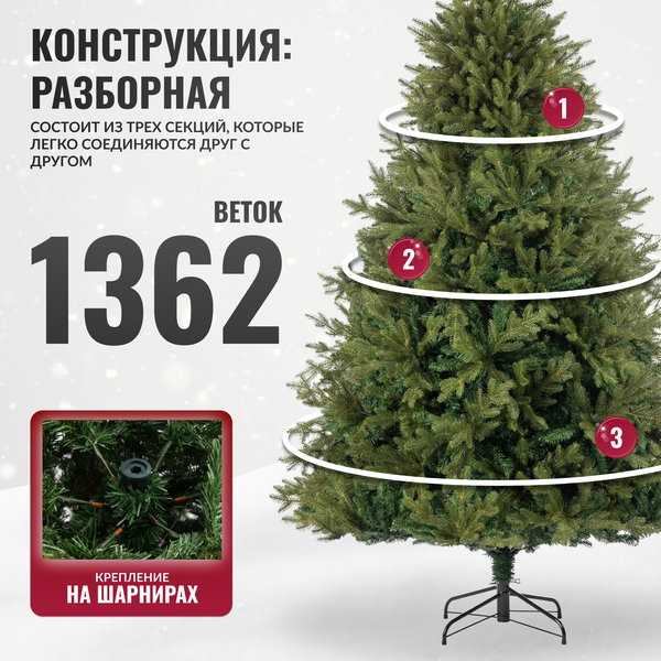 Ель искусственная Winter Fun Drop 210 / 25808