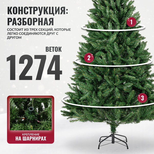 Ель искусственная Winter Fun Drop 180 / 24801