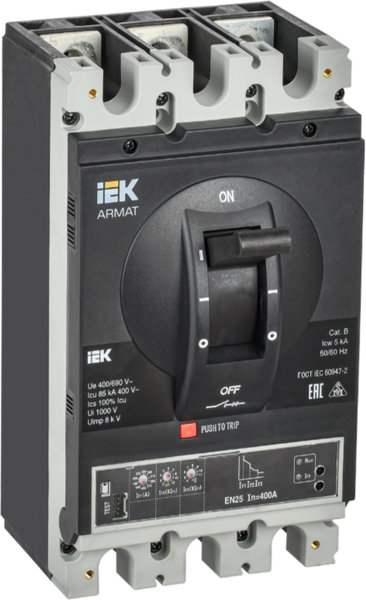 Выключатель автоматический IEK AR-MCCB-3H-085-0400A-ELSC - фото