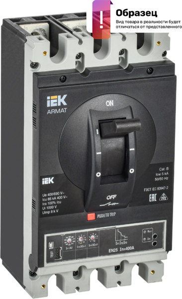 Выключатель автоматический IEK AR-MCCB-4A-150-0063A-ELSC - фото