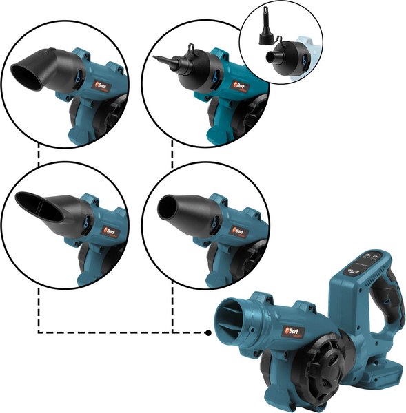 Воздуходувка аккумуляторная Bort BSS-21U-Li (93414387)