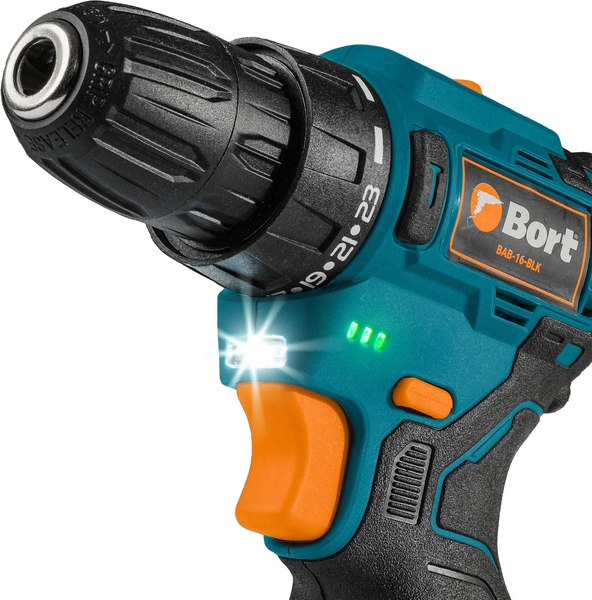 Аккумуляторная дрель-шуруповерт Bort BAB-16-BLK (93414868)