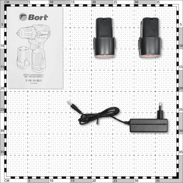 Аккумуляторная дрель-шуруповерт Bort BAB-16-BLK (93414868)