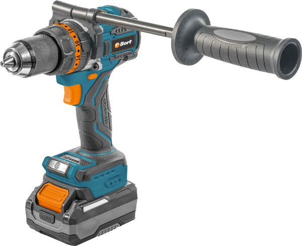 Аккумуляторная дрель-шуруповерт Bort BAB-21Ix2Li-XDK / 93414943 (с 2-мя АКБ 4Ач + ЗУ) - фото