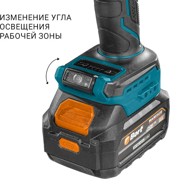 Аккумуляторная дрель-шуруповерт Bort BAB-21Ix2Li-XDK / 93414943 (с 2-мя АКБ 4Ач + ЗУ)