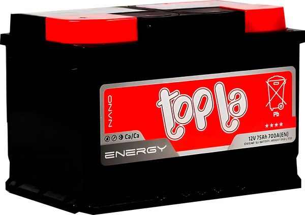 Автомобильный аккумулятор Topla 12V 75Ah 700A - фото