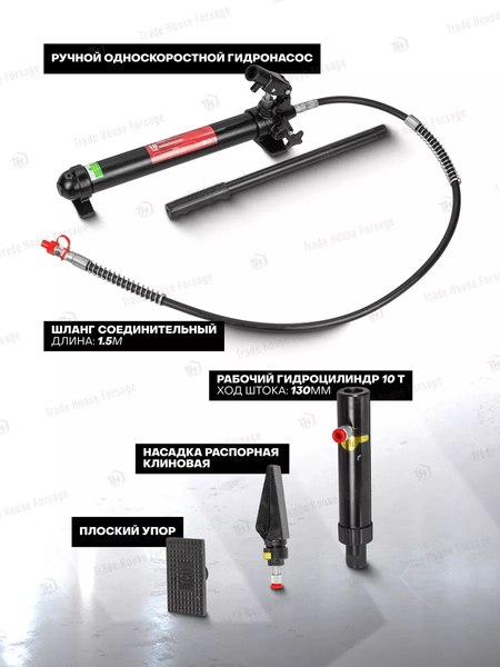 Набор инструмента для кузовного ремонта Forsage F-T71002L