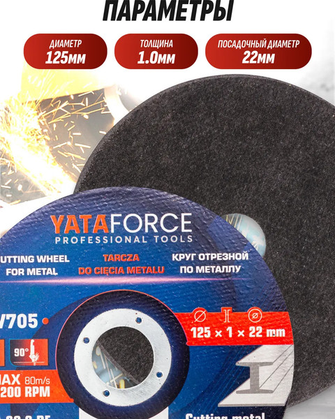 Набор отрезных дисков Yataforce YF-CW705