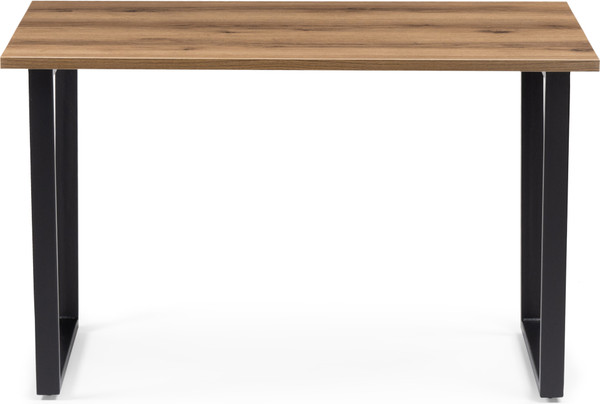 Обеденный стол Notta Лота Лофт 120 25 мм / 489637 (дуб делано темный/черный матовый)