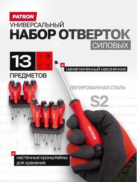 Набор отверток Patron P-7013