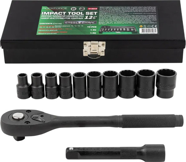 Набор головок слесарных RockForce RF-4122-9 - фото