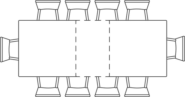 Обеденный стол Woodville Монерон 200-260х100х77 / 553541