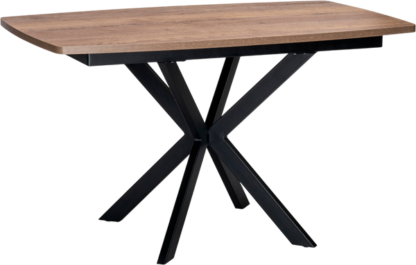 Обеденный стол Woodville Палу / 551074 (дуб галифакс табак/черный) - фото