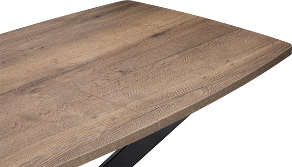 Обеденный стол Woodville Палу / 551074 (дуб галифакс табак/черный)