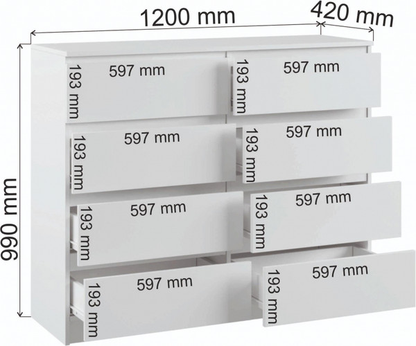 Комод Woodville Мадера 1200.8 / 520943
