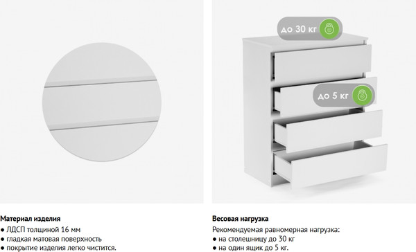 Комод Woodville Мадера К4М / 497488
