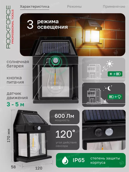 Набор бра уличных RockForce RF-WL6009