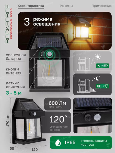 Набор бра уличных RockForce RF-WL6009