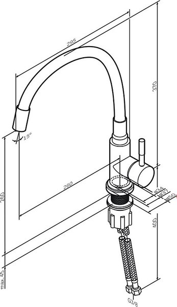 Смеситель AM.PM X-Joy S F85B07605