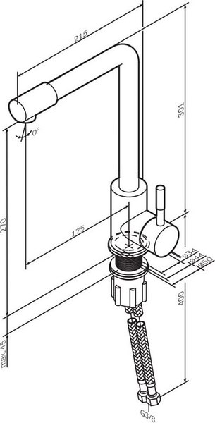 Смеситель AM.PM X-Joy S F85B05000